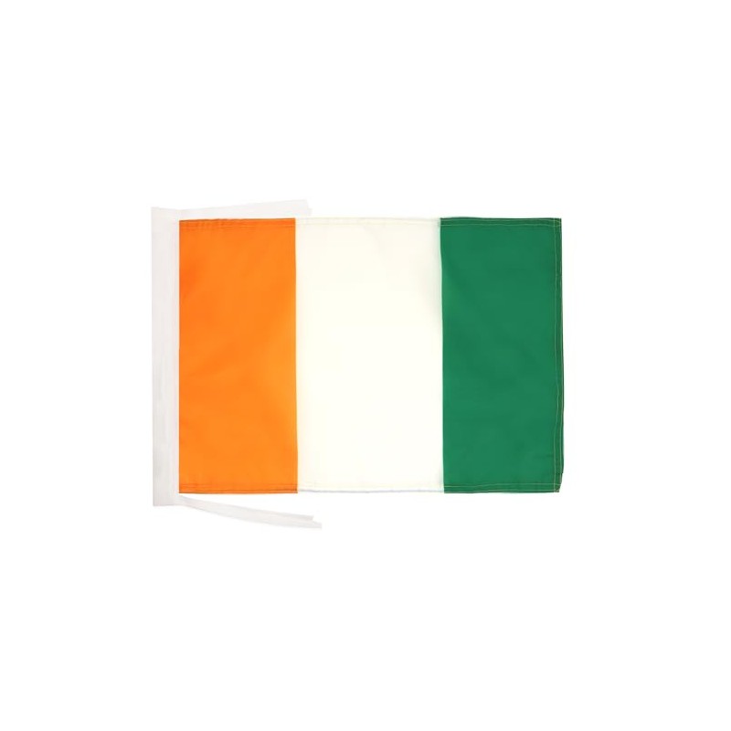 Ivory Coast Flag 18'' x 12'' cords - Ivorian SMALL