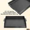 23" x 16" Universal Cast Iron Cooking Griddle, Flat Top