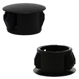 14mm Black Hole Plugs Plastic Flush Type Hole Plugs Snap in Locking Hole Tube,Tube Fastener Cover,Round Snap in Type Locking Furniture Hole Plugs,Panel Anti-Theft Door Plug(50pcs)