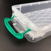 3 Pieces Plastic Transparent Pen Box, Stackable Transparent Pen Box,