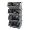 Ucake 4 Pack Stackable Detachable Storage Baskets, Stacking Bins for