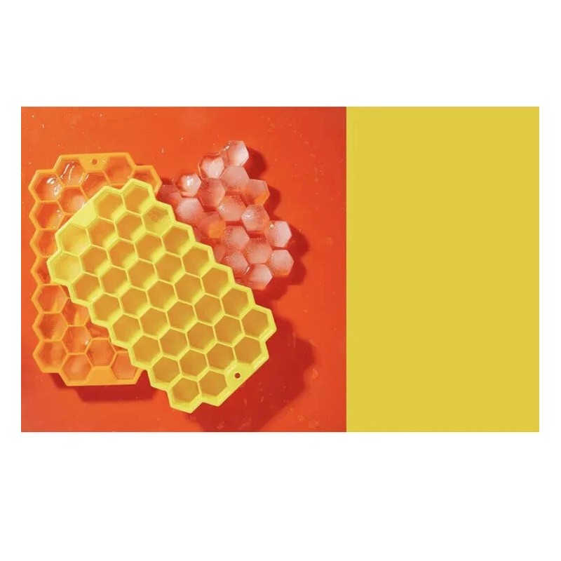 Evriholder Bee Chill Ice Cube Mold Tray Honeycomb Pattern Silicone