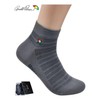 Men's Striped Dress Socks with Honeycomb Pattern (Short Crew) 5 Pairs (Randomly Selected), 26cm