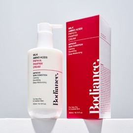 Badience Milk Amino Acid Papaya Pawpaw Hypoallergenic High Moisturizing Body Cream 300ml Severely Dry Itch (Expiration Date 26.6.3) / 바디언스 밀크 아미노산 파파야 포포 저자극 고보습 바디 크림 300ml 악건성 가려움 (유통기한 26.6.3일)