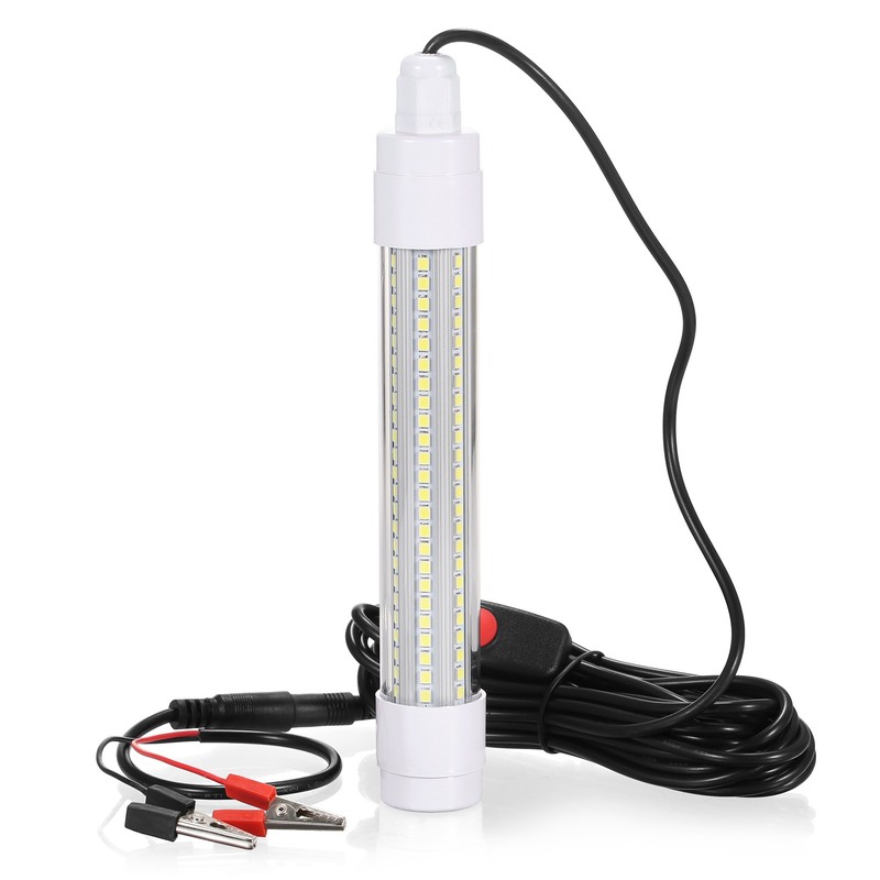 144 LED Submersible Fishing Light Underwater Fish Finder Lamp Night