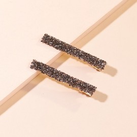 DIY Hair Clip Making Materials & Hair Accessories Supplies cd66 Free Size/Green Diamond Gold Base Straight Hairpin Pair 200ea
