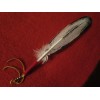 Feather Native American made hand painted Sub-adult Bald Eagle Feather