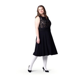 Silky Toes Women's Plus Size Blackout Thick Tights (White 1pk 3/4)