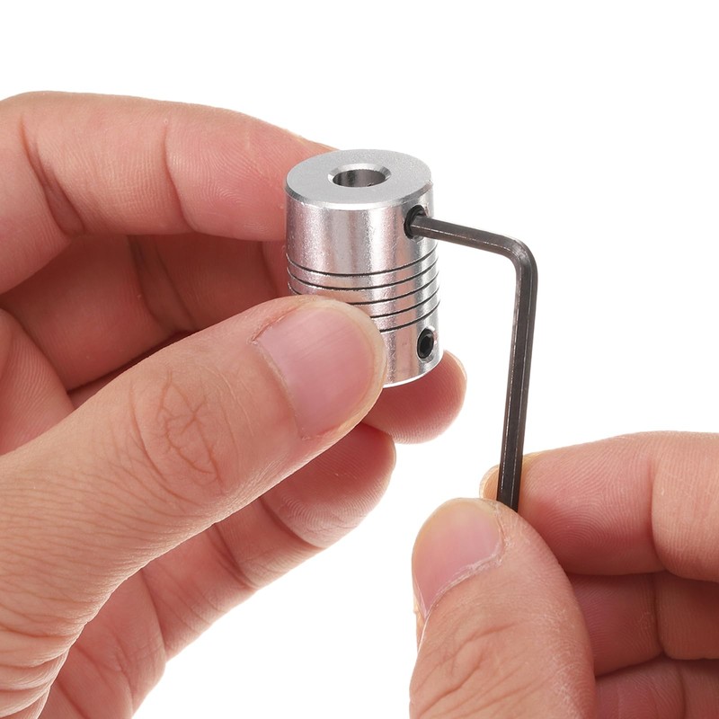 QUARKZMAN Pack of 5 Aluminium Alloy Shaft Coupling 6 mm