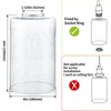Skelang Clear Glass Shade, Seeded Light Shade, Lampshade with 1-5/8