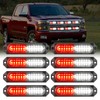 Nilight 8PCS Led Strobe lights 12LED Red white Emergency Light