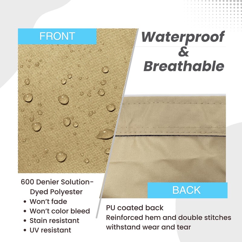 SavvyCraft Waterproof Mainsail Boom Cover, Heavy Duty 600D Sailboat Mainsail