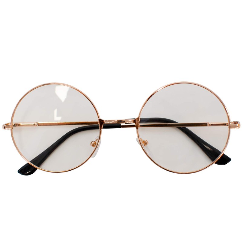 Trixes Unisex Silver and Black Beatles Retro Sixties Style Round