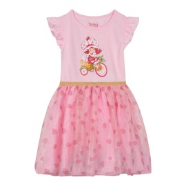 Strawberry Shortcake Little Girls Tulle Dress Pink 7-8