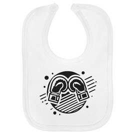 Azeeda 'Boxing Gloves' Soft Cotton Baby Bib (BI00058754)