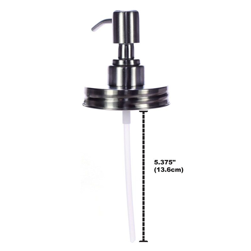 Sunshine Mason Co.. Mason Jar Liquid Soap Dispenser Lid Silver