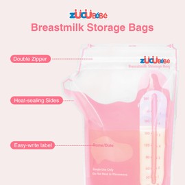 ZÜCÜBéBé Breastmilk Storage Bags(360PCS)，8oz Milk Storage Bags for Breastfeeding，BPA Free with Easy Pour Spout, Self Standing, for Refrigeration and Freezing, Blue