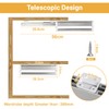 DBREAKS Extendable Clothes Rail for Pull-Out Clothes Hangers, Wardrobe Rail,