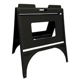 Poly Quick Sign outdoor free standing Sidewalk Sign Stand - BLACK