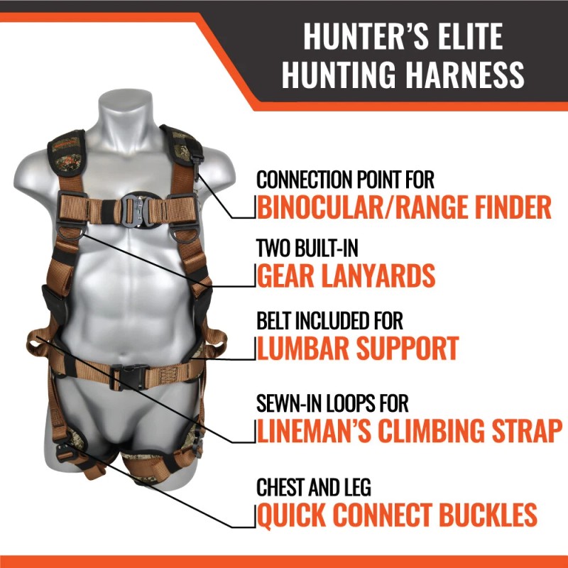 Malta Dynamics Hunter's Elite Hunting Harness - L-XL, TrueTimber Kanati