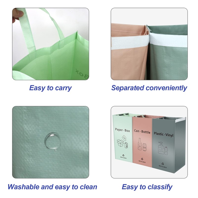 JIALAI HOME Separate Recycling Waste Bin Bags for Kitchen Home