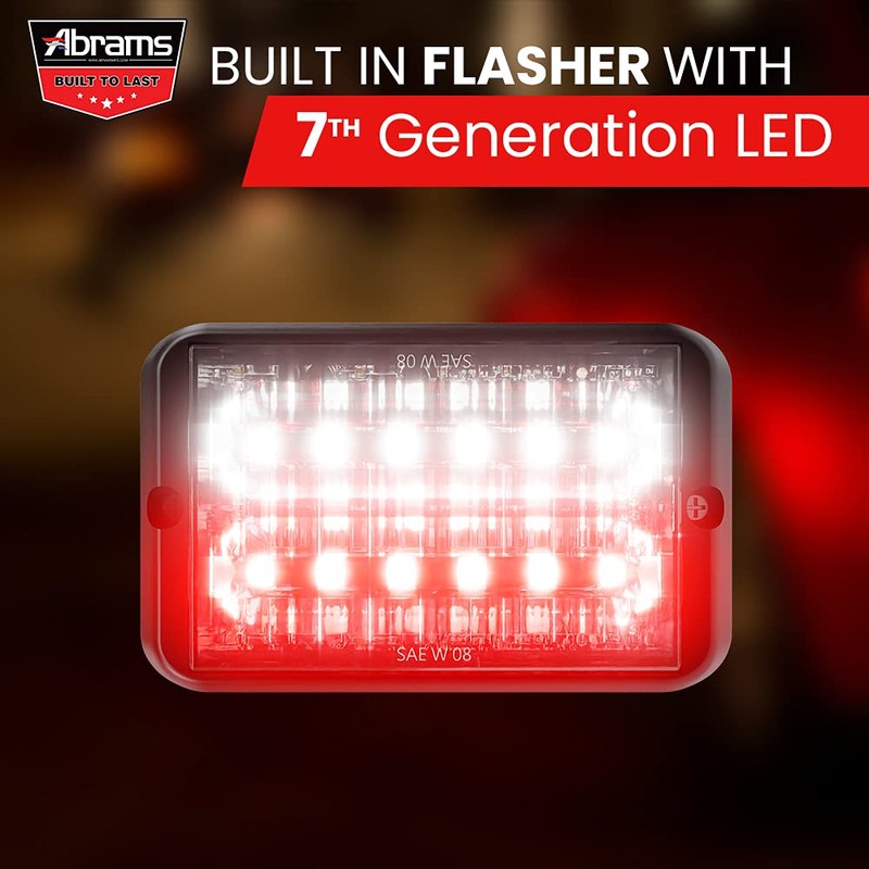 Abrams SAE Class-1 Bold 12 [Amber/White] 36W - 12 LED