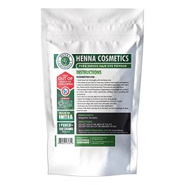 Henna Cosmetics 100 Polvo De Índigo Orgánico Para Tinte Para El Cabello, Col