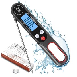 DigiProbe Instant Read Meat Thermometer for Grill and Air Fryers Cooking. Ultra Fast Thermometer with Backlight and Foldable Long Probe. Digital Food Probe for Kitchen, Outdoor Grilling and BBQ!