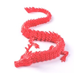 3D Printed Dragon Chinese Dragon 12 Inch Flexible Moving Dragon Dragon Fidget Toy for Flexible Joints Lucky Dragon for Home Office Desk Decoration ADHD Toy