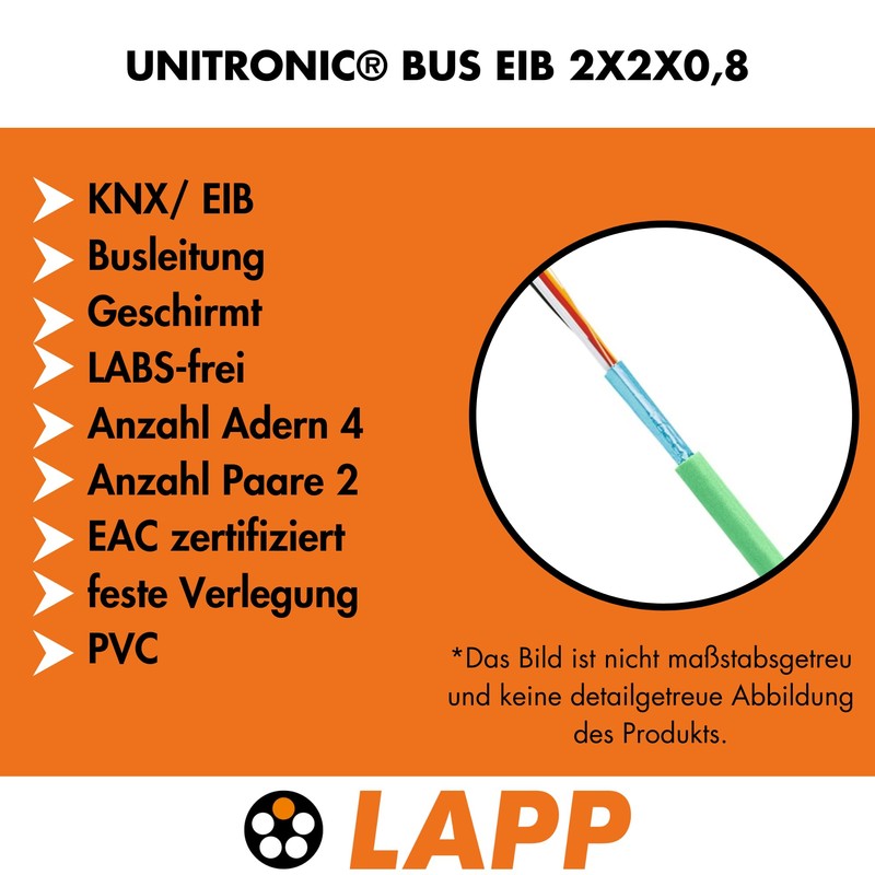 Lapp 10 m 2170240 Unitronic BUS EIB Bus Cable 2