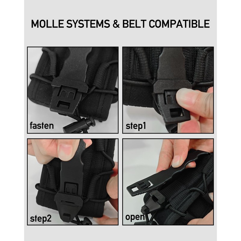 ELVO Handcuff Holster, Open Top Handcuff Case, Law Enforcement Hand-Cuff