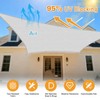 Sun Shade Sail 8'X16' Light Grey Rectangle