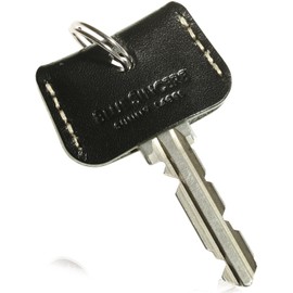 BLUE SINCERE Italian Leather Genuine Leather Key Cover Key Cap Security Leather Key Cover Key Number Hidden Cowhide Leather Strap Men's Women's Brand / IKH3, royal black