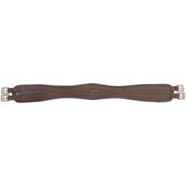 ANTI-CHAFE CONTOUR GIRTH HORSE TACK SADDLE STRAP [BROWN] [40"]