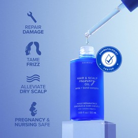 AAVRANI Hair & Scalp Recovery Oil - Rosemary, Bond Complex, & Amla Treatment for Damaged Hair, Frizz Control, & Hair Growth - Vegan - 1.69 Fl Oz