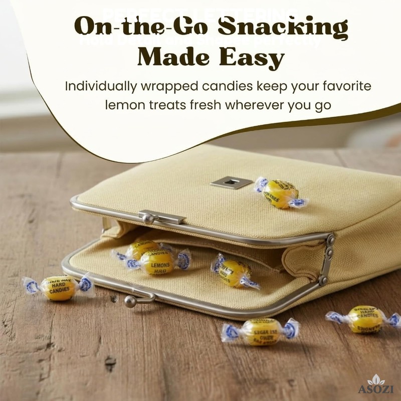 Sugar Free Lemon Hard Candy- 1lb Bulk Individually Wrapped Sugarless
