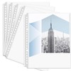 100 Pcs A5 Punched Pockets A5 Plastic Sleeves 160 Micron