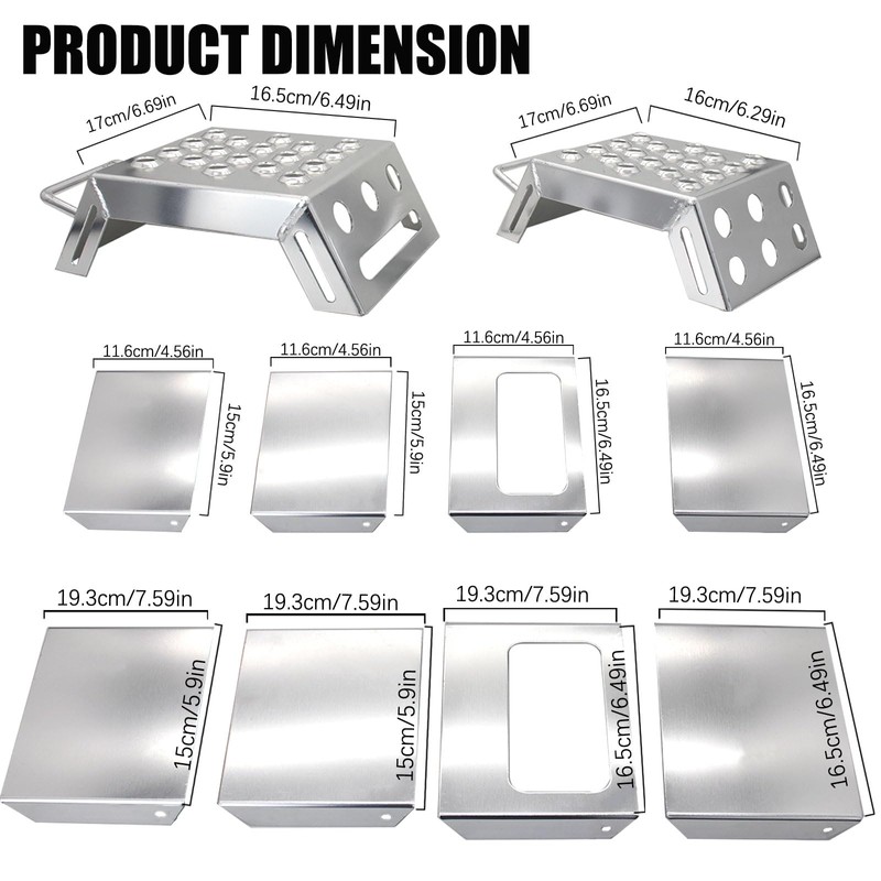 Supvision Adjustable 3-9" Moto Starting Block Motorsport Foot Stool Overlap