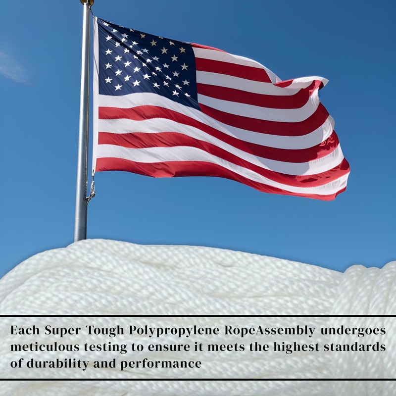 Super Tough Polypropylene Rope Crafted from Flag Halyard Line Designed