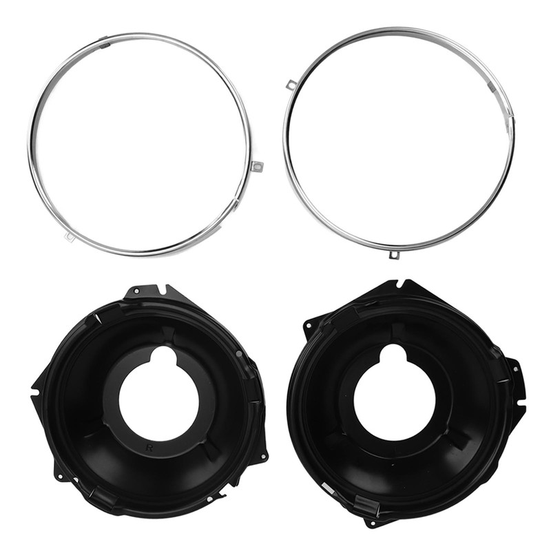 1 Pair Headlamp Retaining Ring H00001EB Headlight Ring Mounting Bucket