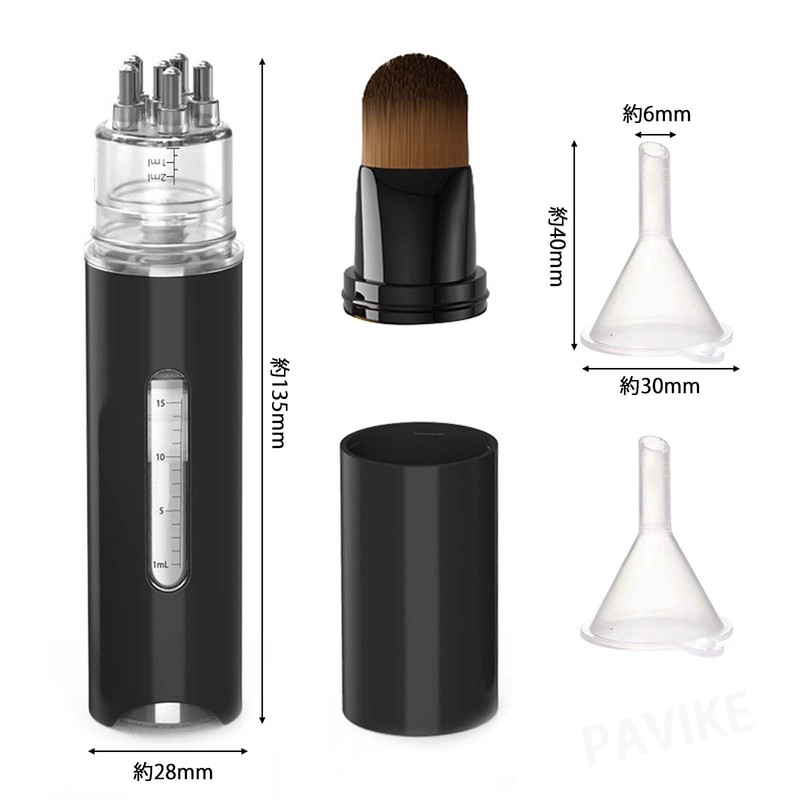 PAVIKE ヘアオイルアプリケーター 頭皮 頭皮ケア 育毛用 15ml 育毛剤アプリケーター 薬を節約 ヘッドマッサージャー ヘアオイルディスペンサー