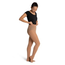 Capezio Ultra Soft Footed Tight, Caramel, Small/Medium