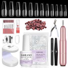 Saviland 4 in 1 Nail Glue Gel 15ML Nail Glue Long Lasting Nail Tip Nail Decoration Paste 16