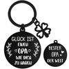 Tasoraor Best Grandpa Gift Keyring – Double-Sided Engraving Key Ring