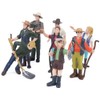 16Pcs People Figurines Model Little Farmer People Figures Realistic Hand