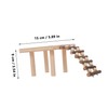 NOLITOY 1pc Hamster Standing Platform Wooden Climbing Ladder for Hamster
