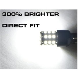 LED LAB 1156 White LED Bulbs, Reverse Lights Tail Lights Turn Signal, 6000K White, Ultra Bright. Set of 2.