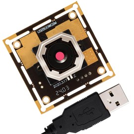 Hotpet USB Camera Module 5MP Autofocus Webcam 1944P Webcamera with 60 Degree Lens Embedded USB Camera for Raspberry PI Laptop Jetson Nano Mini Webcam for Monitoring Industrial Inspection VR