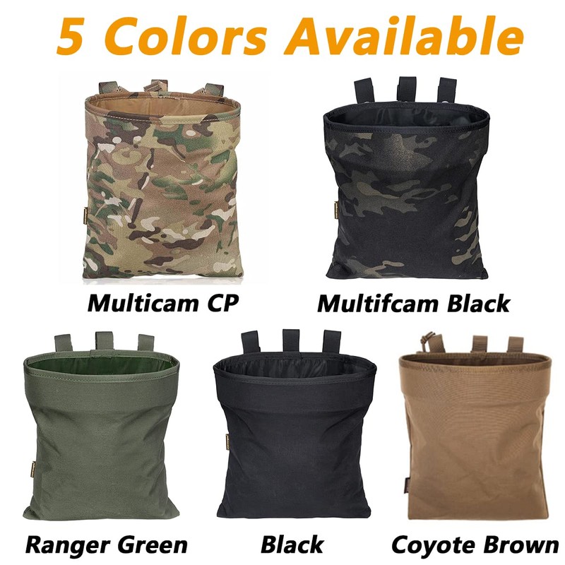 Tactical Molle Dump Collapsible Pouch Drawstring Magazine Dump Pouch Elite