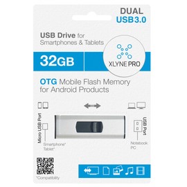 Xlyne USB 3.0 for PC, Smartphone, Tablet Micro USB Flash Drive) 32 gb